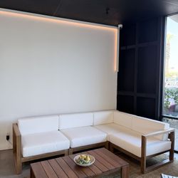 Luxury Teak Patio Sectional — FREE Delivery 🌴 (NEW)