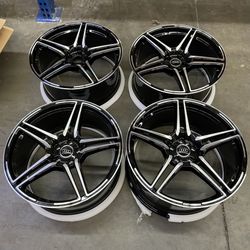 21” NEW Audi Gloss Black Machined Finish Wheels Rims fits A4 S4 A5 S5 A6 S6 A7 S7 21x9 +28 (5x112)   SHIPPING AVAILABLE   Fits A4 S4 A5 S5 A6 S6 A7 S7