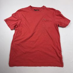 Greg Norman Men's Red Short Sleeve Pocket T-Shirt Medium