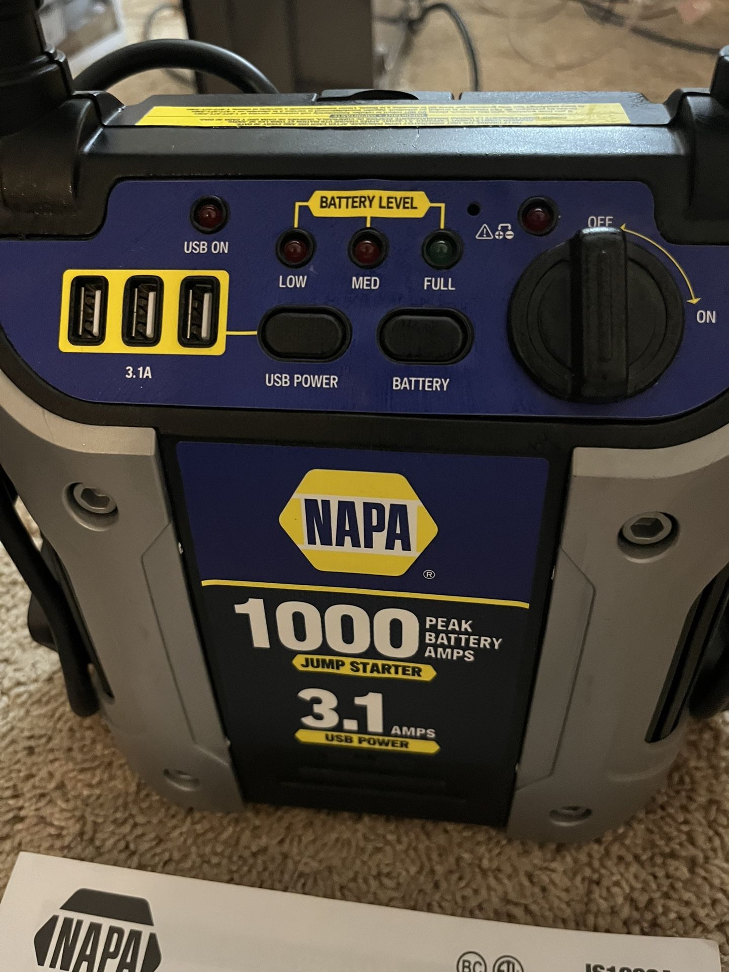 NAPA Battery Jump Starter