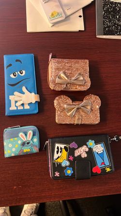 Disney small purses cards holder /hair donuts