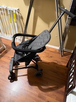 Compact Baby Stroller Black Gray
