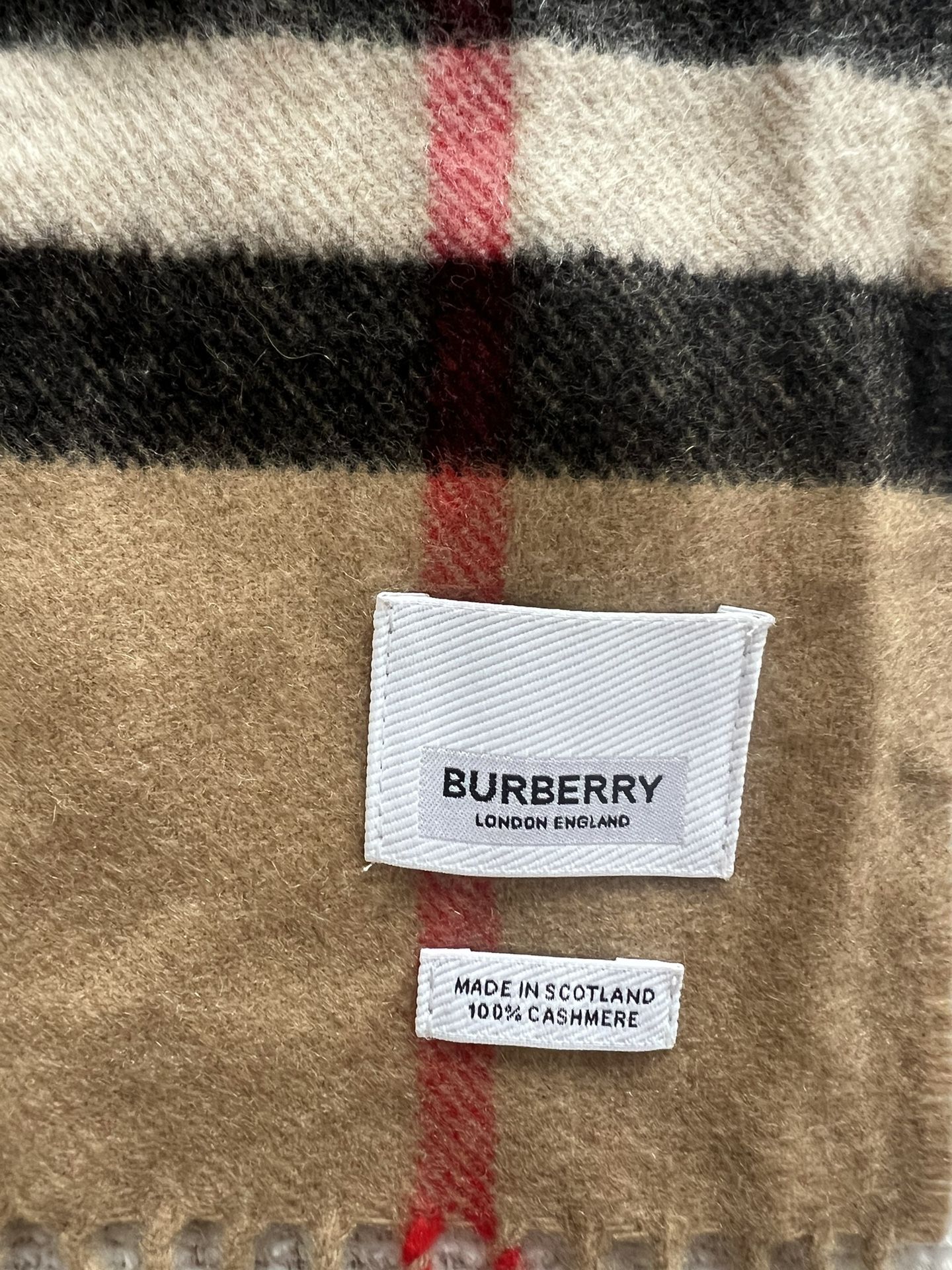 Burberry Check Cashmere Scarf