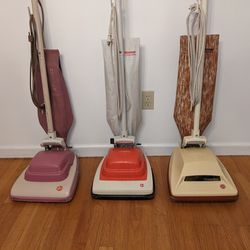 Vintage Hoover Vacuum Cleaners (Set of 3), Circa 1960s and 1980s
