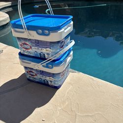 ( 2 ) Clorox 5 Pound Buckets Sealed New  Pool Chlorine Tablets
