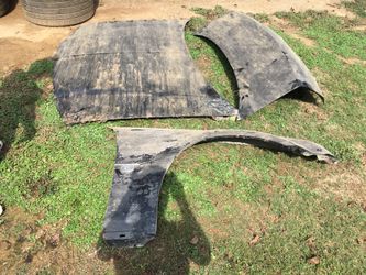 2008 Chrysler 300 hood trunk and passenger fender black