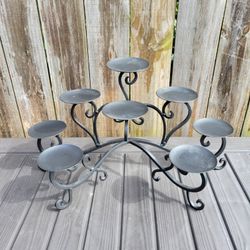 Black Wrought Iron/Metal Candle Holder