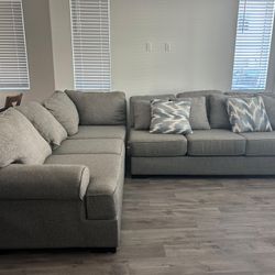 Sectional Sofa And Cushions 