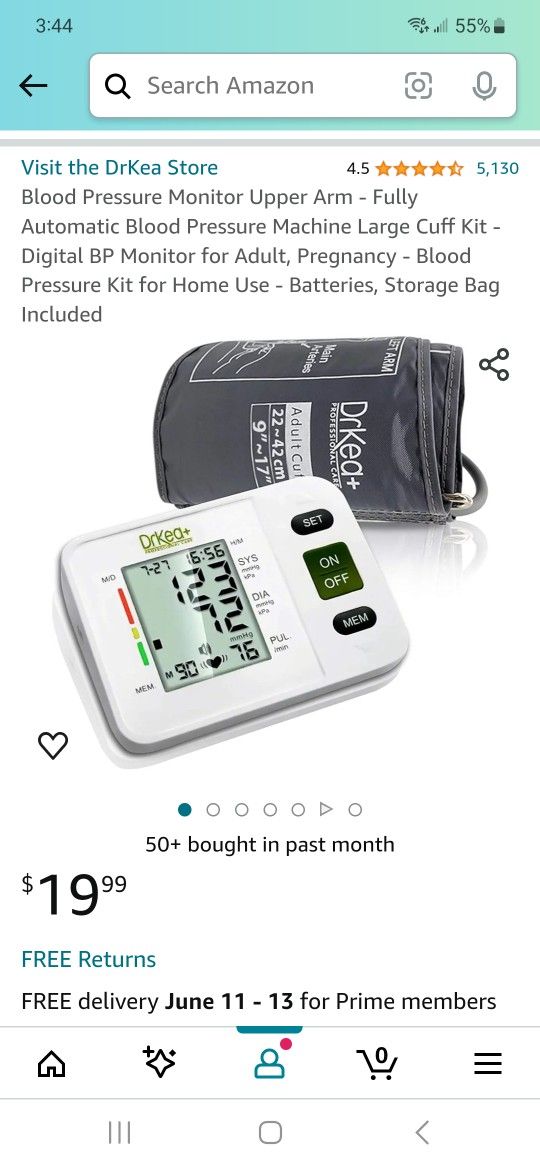 Dr. Kea Blood Pressure Monitor (Used Once)