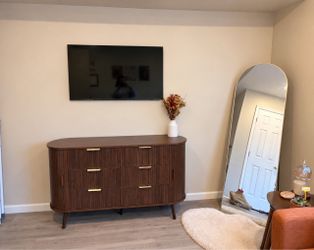 Mid-Century Modern 6-Drawer Wood Dresser