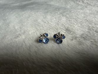 Minnie Mouse Aquamarine earrings