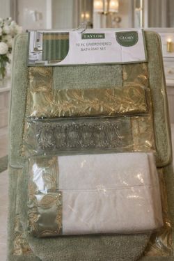 New Bathroom Shower Curtain Set