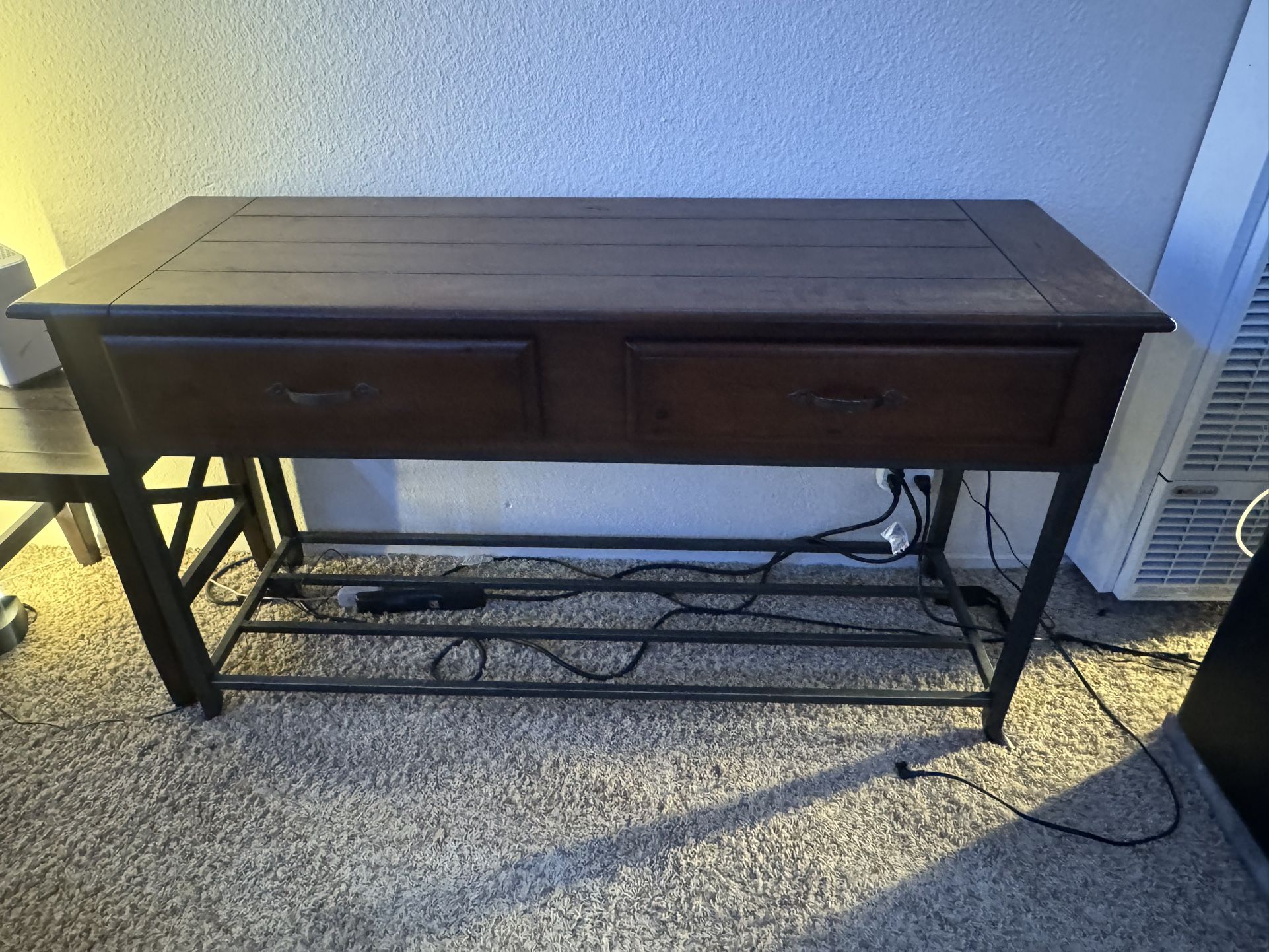 Rustic Console Table + Matching Side Table Set