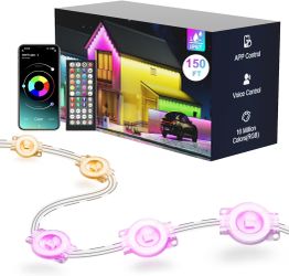 Fussion Permanent Outdoor Lights for House, 150ft RGB  - NEW (1448/11)