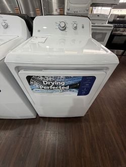 GE® 6.2 Cu. Ft. White Front Load Gas Dryer