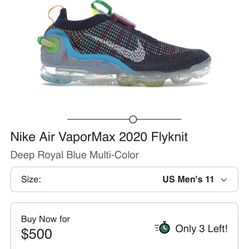 Nike Vapor Max  Flyknit Size 13