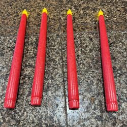 4 Led Flickering, Taper Candles