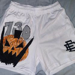 Eric Emanuel Mesh Halloween Shorts / ASSPIZZA -Medium