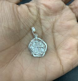 Atocha silver coin pendant
