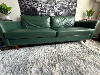 Nice Faux Leather Sofa - 80.3”