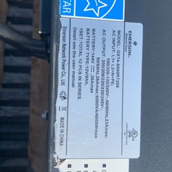 Emerson Network Power Gxt4-6000RT208 With Batteries Double