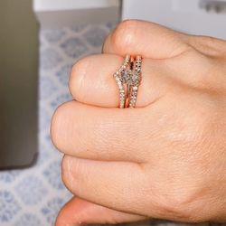 Rose Gold Oval Diamond Ring