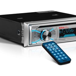 BOSS Audio Systems MR500UABS Marine Boat Stereo – Single Din, Bluetooth, CD DVD Player, AM/FM Radio Receiver, Wireless Remote Control, USB