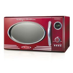 Retro Red Countertop Microwave