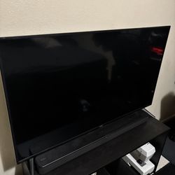 Smart Vizo Tv 50inch with sony soundbar and tv stand