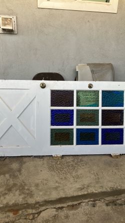 vintage white wooden door