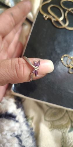 Amethyst White Gold Ring 