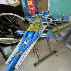 Lego Movie Benny SpaceShip Ship Boat NASA Space Shuttle And Baby Astronaut Giant Minifigure Vintage Bulk Lot