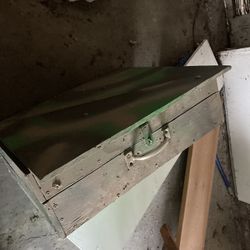 Awesome wooden camping grill barbecue with wood case