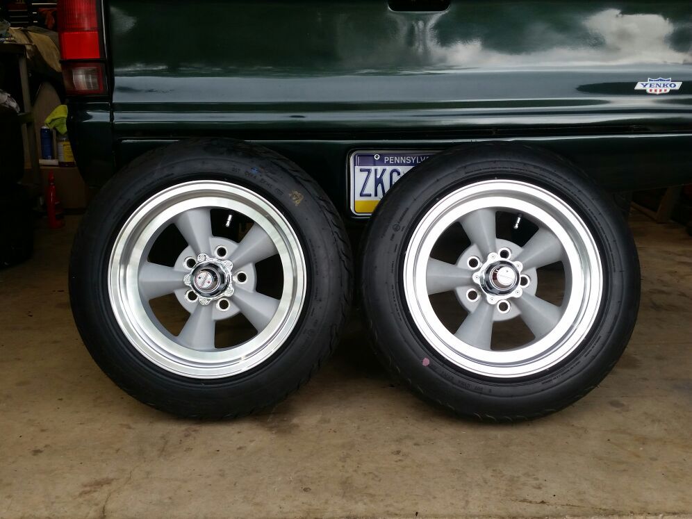Mickey Thompson Sportsman s/r front-runners with American Racing torque thrust mags