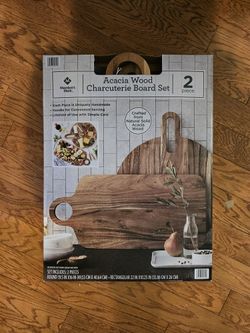 Aracia Wood Charcuterie Boards (2 In Box)