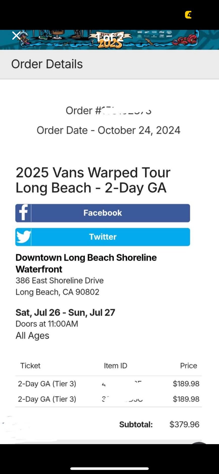 Warped Tour Long Beach 