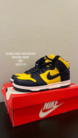 Nike Dunk High Michigan Size 9.5