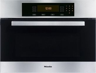 Miele H4082BM 24" Built-In Speed Oven / Convection Microwave – Clean Touch Steel