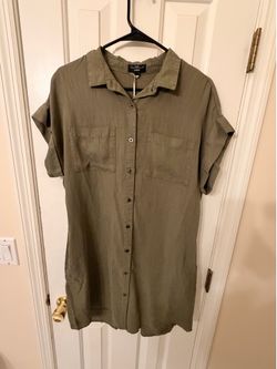 Olive green dress
