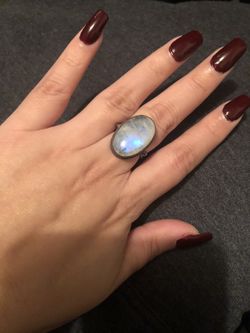 Sterling Silver Moonstone Ring