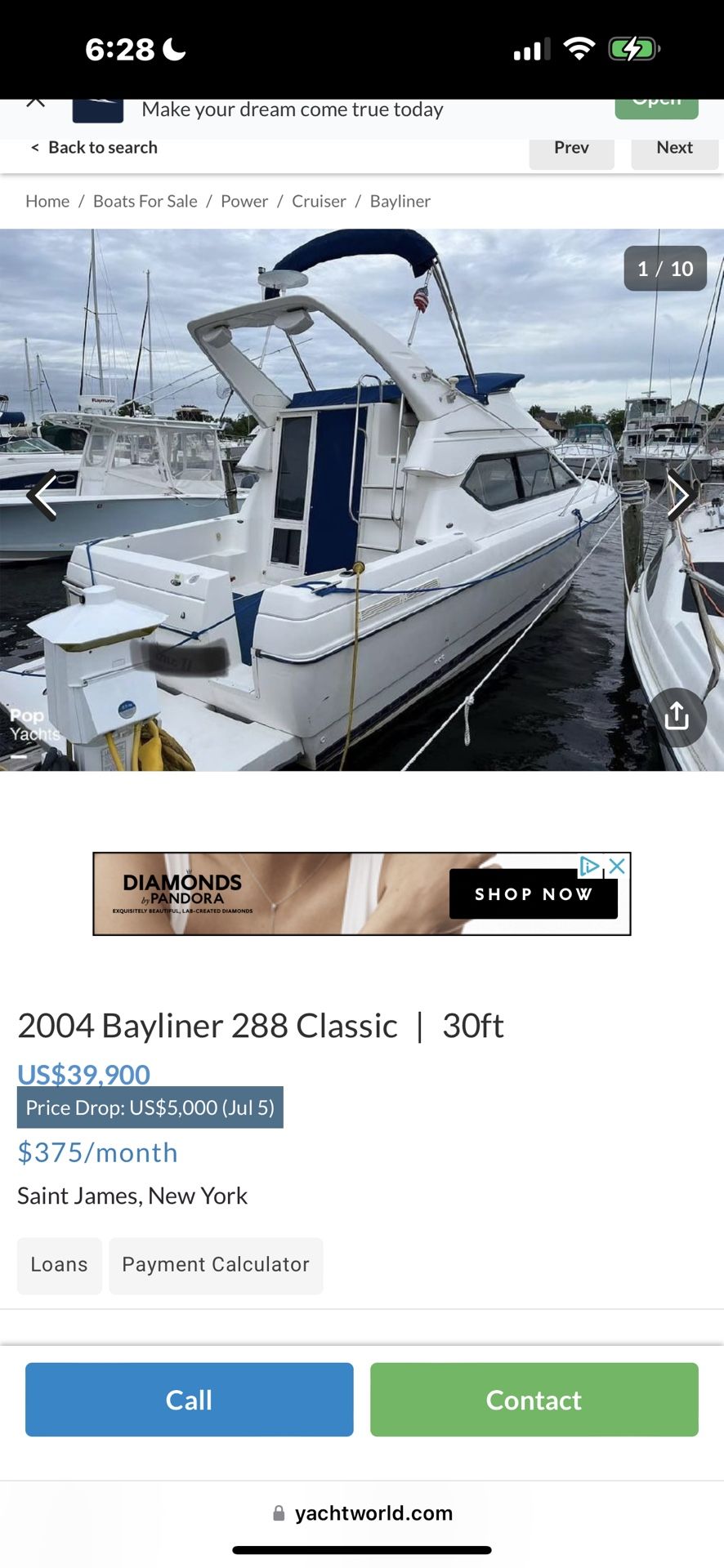 Priced To Sell Fast 2004 Bayliner 288 Command Bridge New Engine In Water Ready For Sea Trial