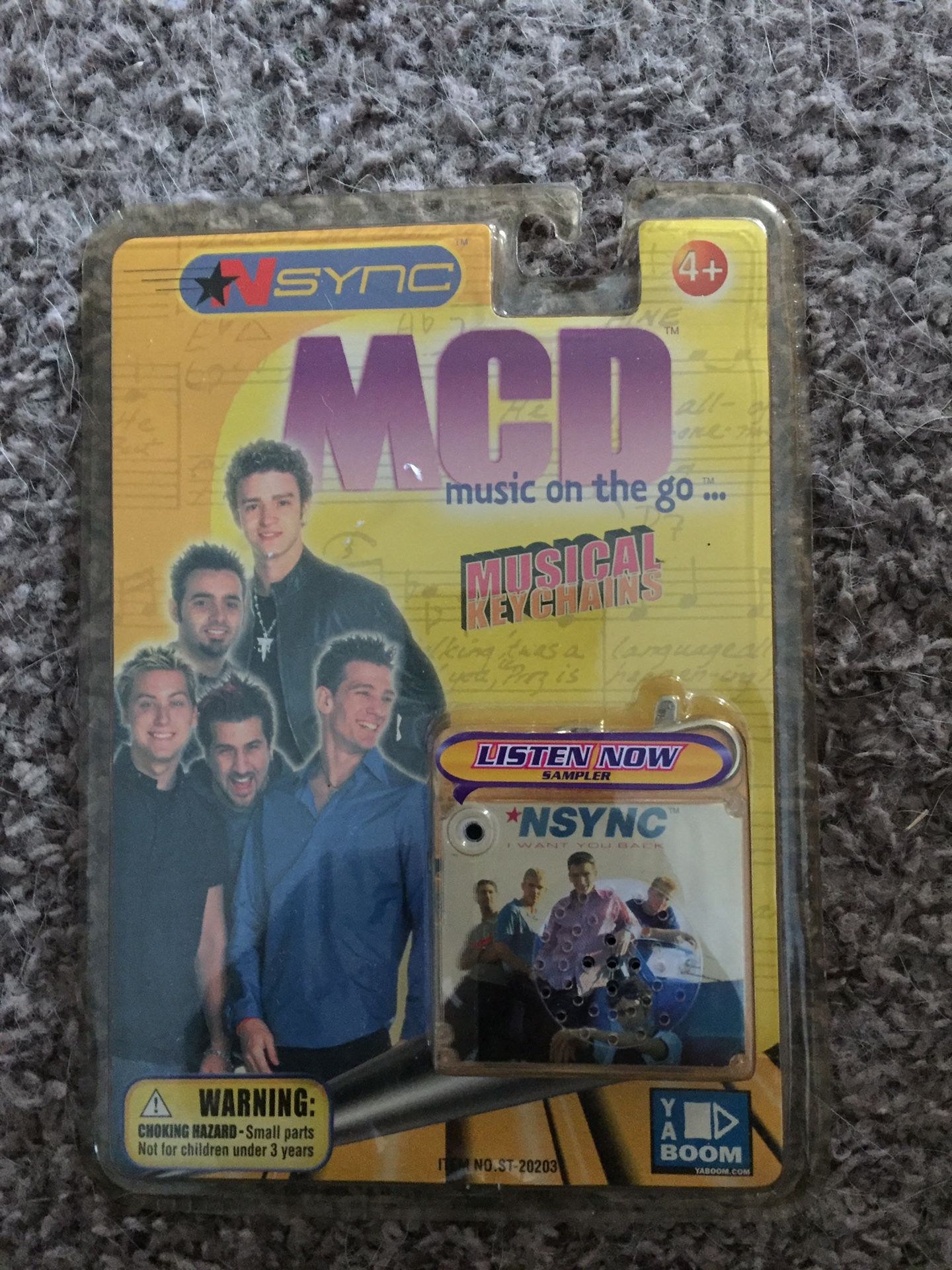 N sync MCD Musical Keychain. Vintage 2000