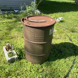 Metal Drum With Lid. Great For Fire Pits