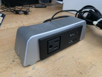 Power and usb for desk