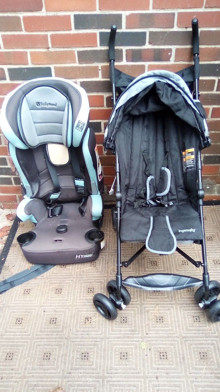 Car Seat +Black Baby Stroller