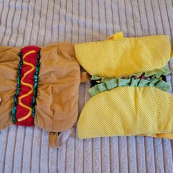 Dog Halloween Costume. Taco And Hotdog. XL Both For $10.