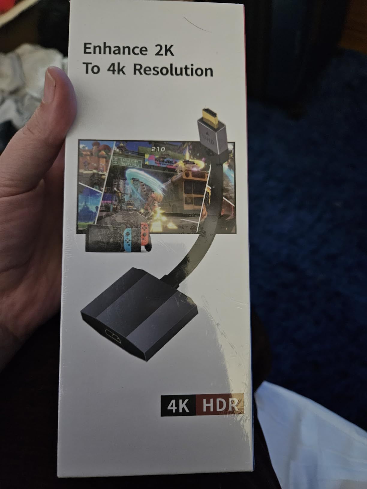 New HDMI Upscaler- 1080P/2K to 4K TV Gamer PRO, Auto Upgrade Retro Video Game Console to 4K @60Hz, Real-Time No-Lag, Plug and Play, Elevate Gaming Gra