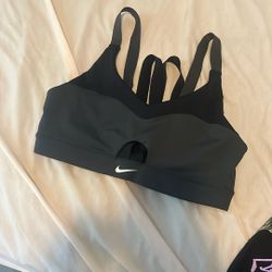 Nike, Sports Bra, Black, Medium