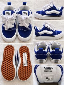 New Vans Toddler Old Skool Blue Sneakers