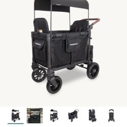 Wonderfold W2 Luxe Stroller/Wagon w/ cargo net and dust bag 